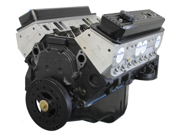 BluePrint Engines GM 383 C.I.D. 375 HP Stroker Base Long Block Crate Engines with Aluminum Heads BP38350CT1