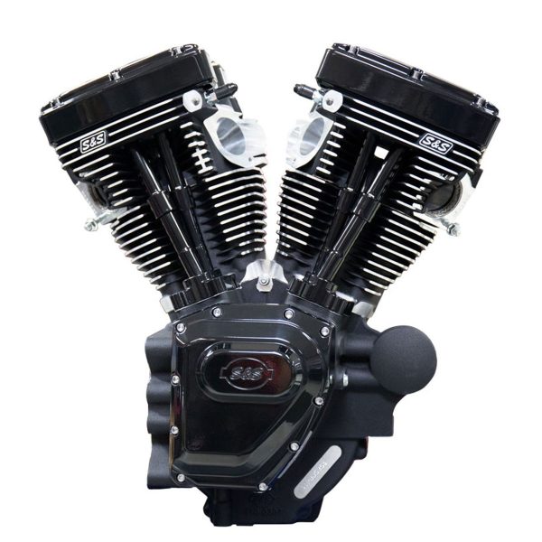 SS Cycle T143 Long Block Black Edition Engine with 635 Camshafts